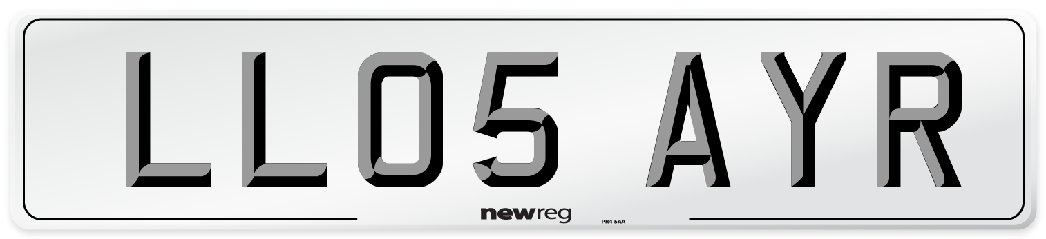 LL05 AYR Number Plate from New Reg
